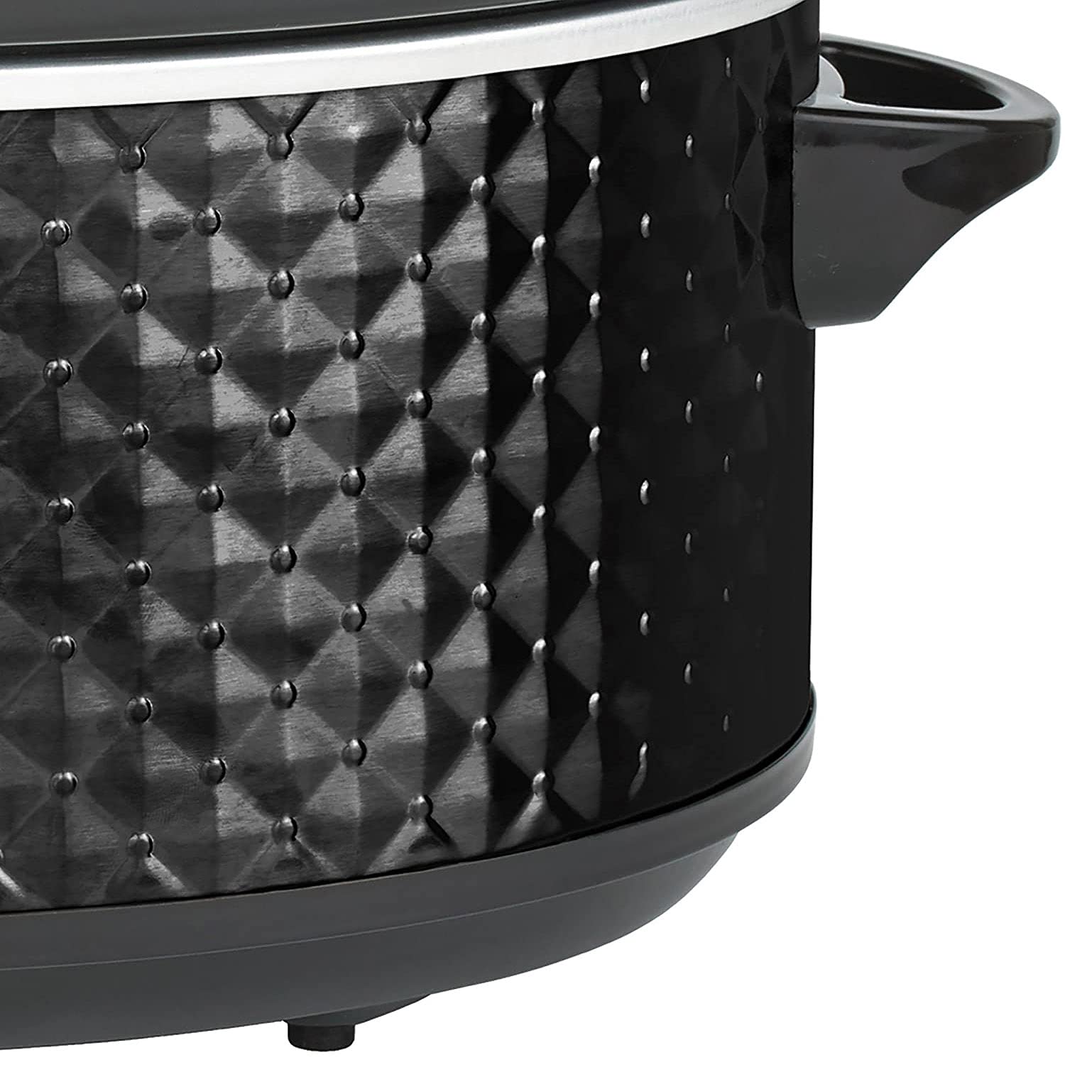 Brentwood Appliances SC136BK 3.5-Quart Diamond-Pattern Slow Cooker (Black)