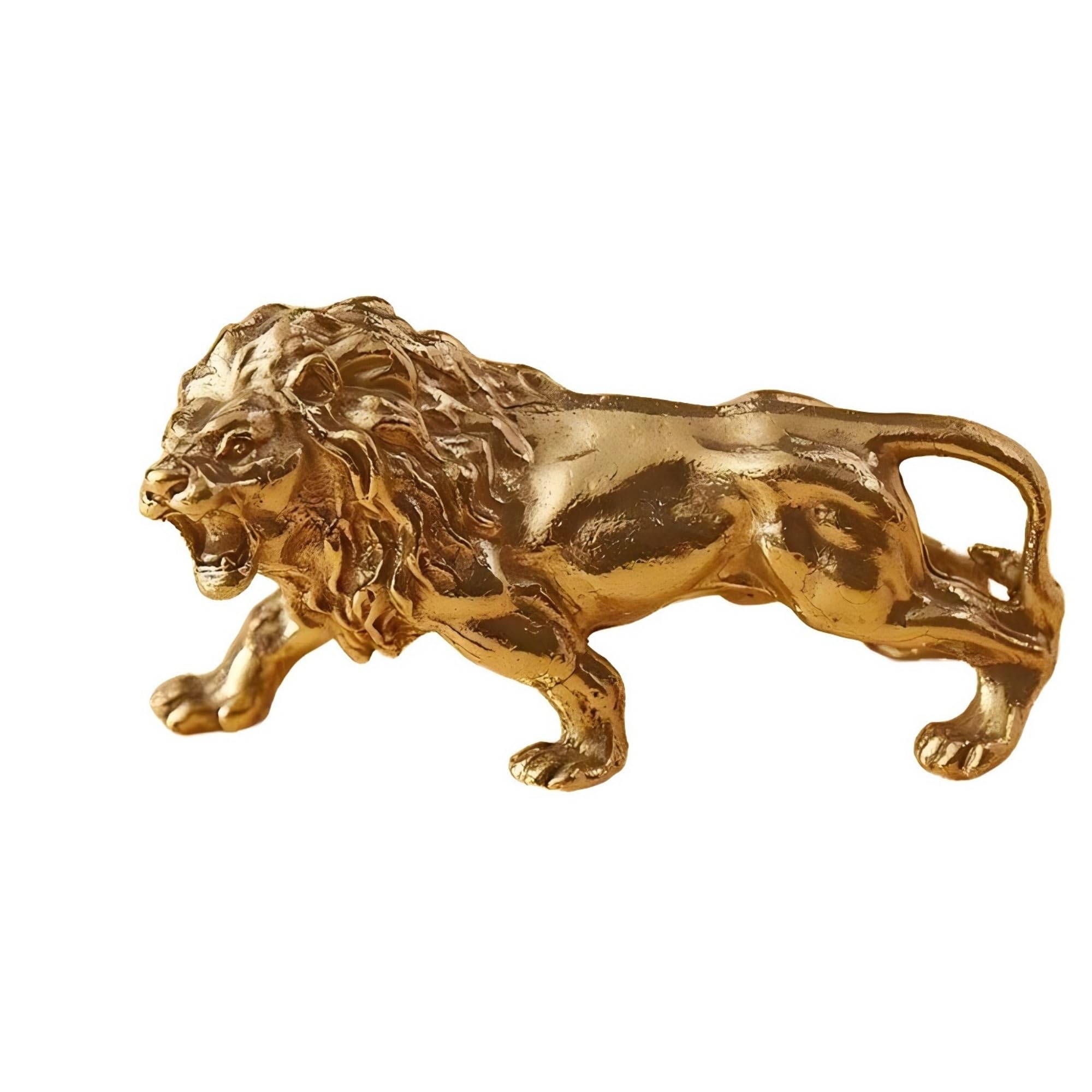 Figurine de lion miniature pour décoration de bureau et bibliothèque