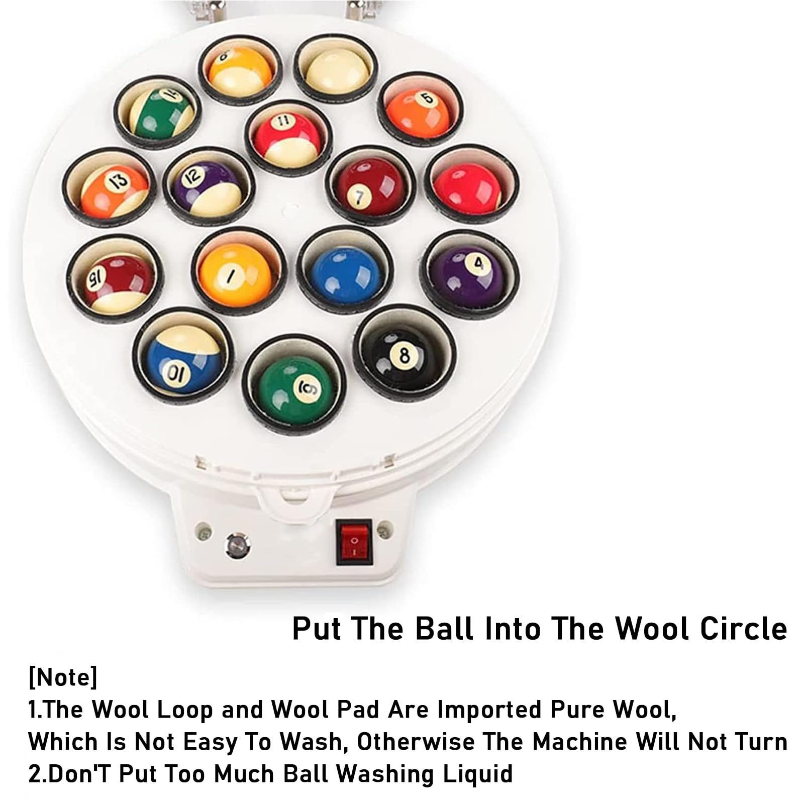 Pulitore per palle da biliardo 2 in 1 automatico elettronico 22-ball Cleaner per snooker, biliardo e palle da biliardo per gli uomini