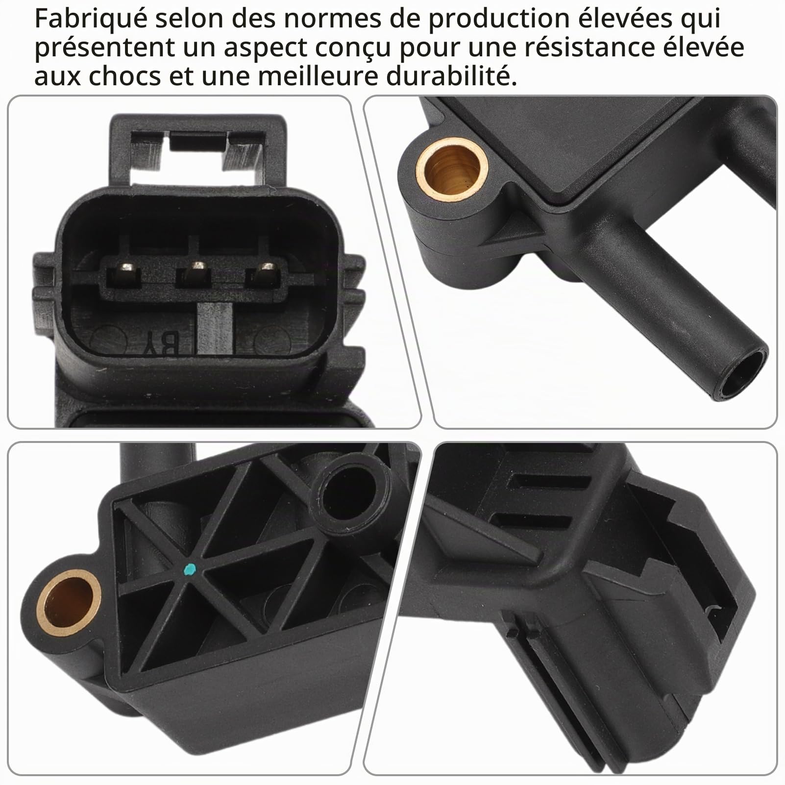 Capteur de pression d'échappement pour Kuga I C-Max 2 Focus 3 Max Galaxy Mondeo S-Max 1698614 pour C30 S40 II S60 II S80 II V40 V50 V60 I V70 III 2010-2015 AV615L200AA 1786775 AV615L200AB