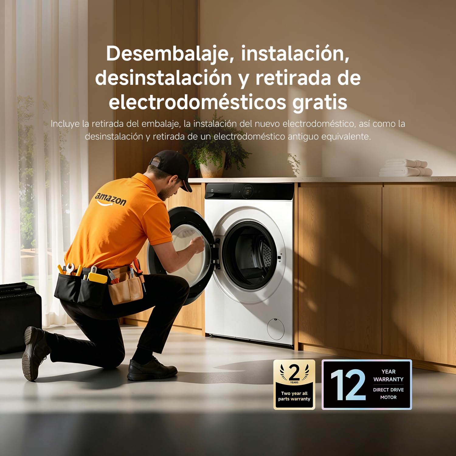 Xiaomi Mijia Front Load Washer Dryer Pro 9 kg Lavado / 6 kg Secado, A-25% | Doble autodosificación, Lavado ultrarrápido, Refresco e higiene con vapor, Control inteligente, Eficiencia de lavado A-25 %