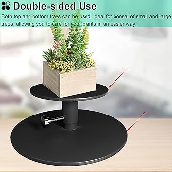 盆栽 jolly Amazon.com: Bonsai Turntable 11.8 in Lockable Rotary Bonsai