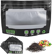 Grove Bags Terploc Reusable Airtight Storage Bags with Moisture, Nylon Storage Bags for Rosin and Filters 8x6 inch (20x15cm) (15 Pack)