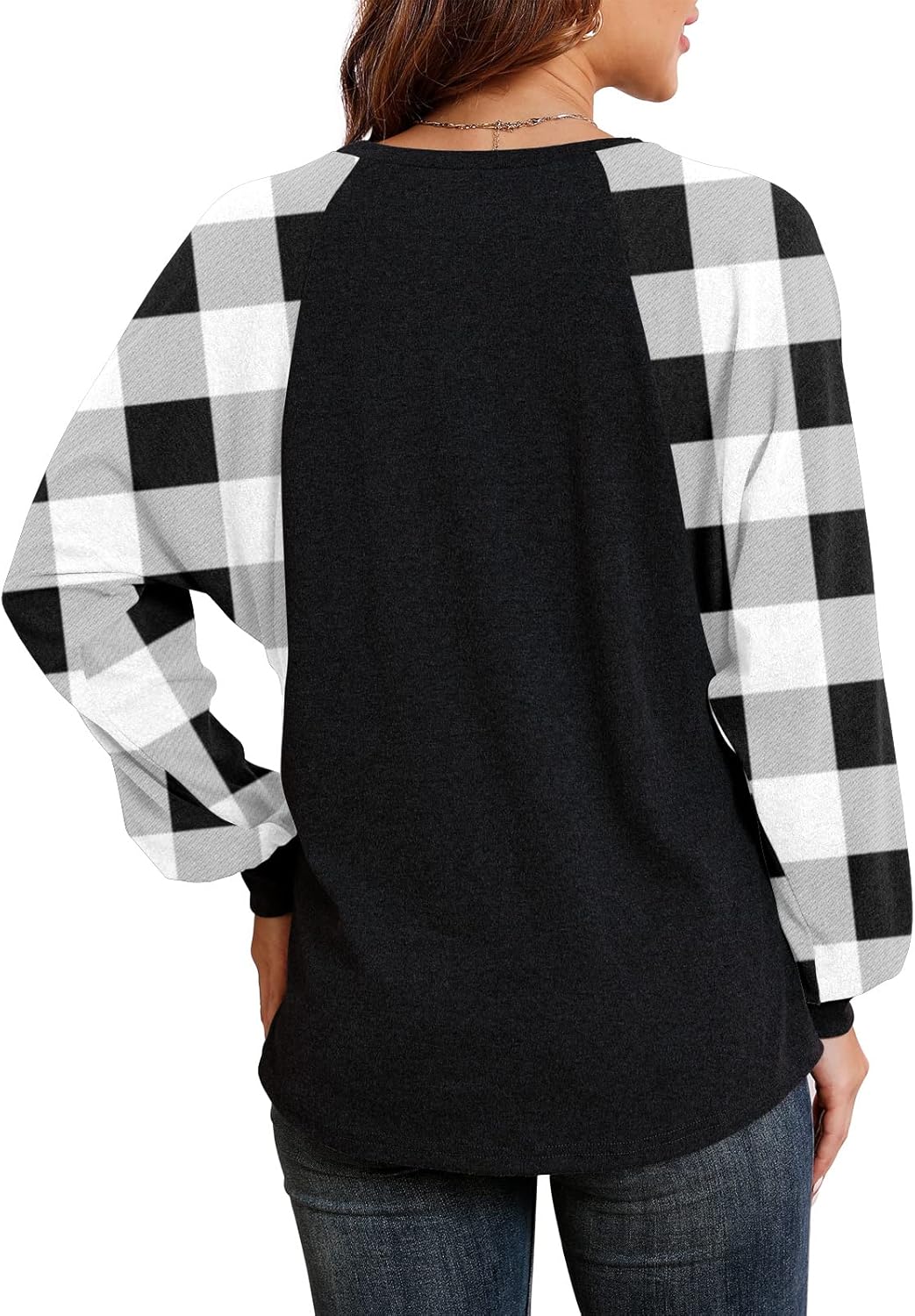 Feiersi Womens Sweatshirts Crew Neck Long Sleeve Shirts Casual Loose Pullover Tops 2022 - Image 3