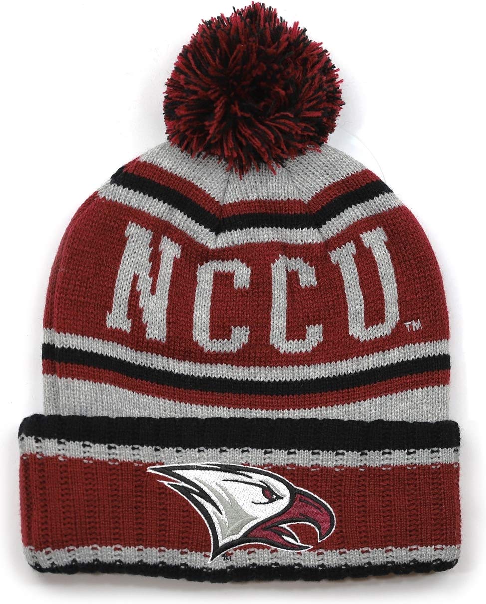 Big Boy North Carolina Central Eagles S251 Beanie with Ball [Maroon] - ID#7920