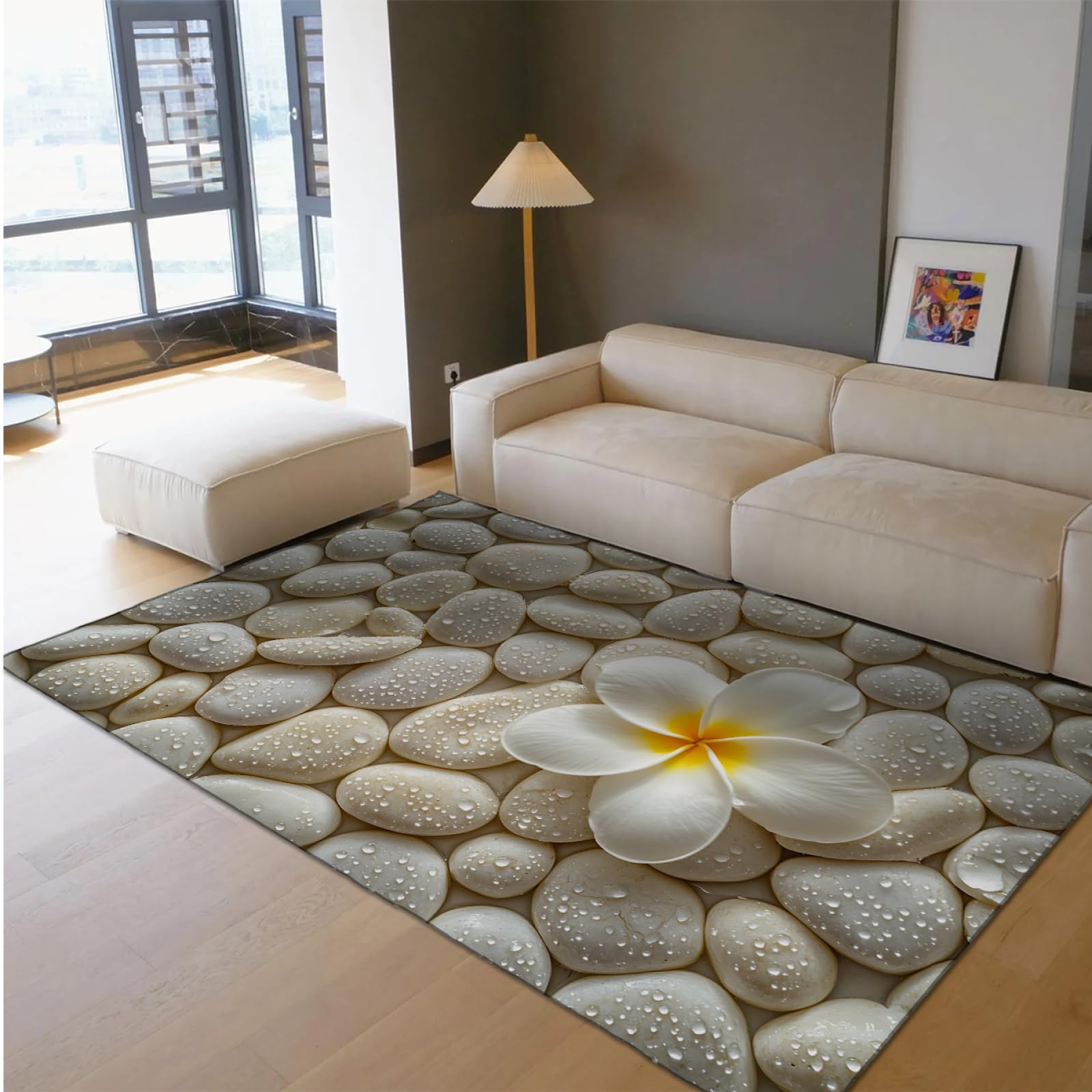 Tapis de style neutre antidérapant pour sécuriser votre sol