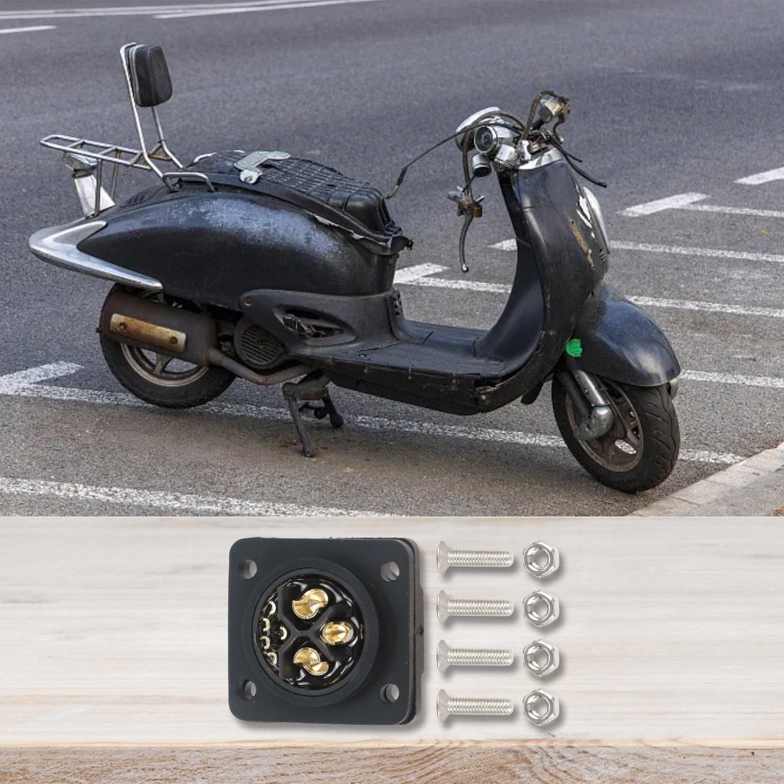 IP67 männlicher weiblicher 8-poliger Energiespeicher-Stecker, 500 V, 50 A, Hochstrom, wasserdicht, Kabelverbinder für Industrieanlagen und neue Energiebatterie-Anwendungen (Buchse)