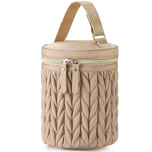 Miniatura 20 de Accmor Bolsa enfriadora de leche materna, bolsas de mano aisladas para bebés para lactancia materna y guardería Rosado,Negro(Black