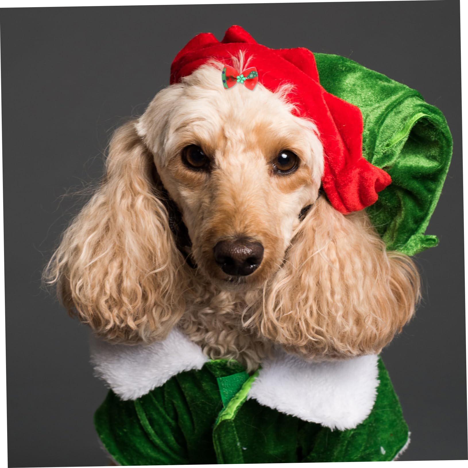 3 Juegos De Bandas De Pelo para Mascotas Lazos Navideños Cuerdas para El Pelo De Perros Accesorios Elegantes para Perros (100 Unidades)