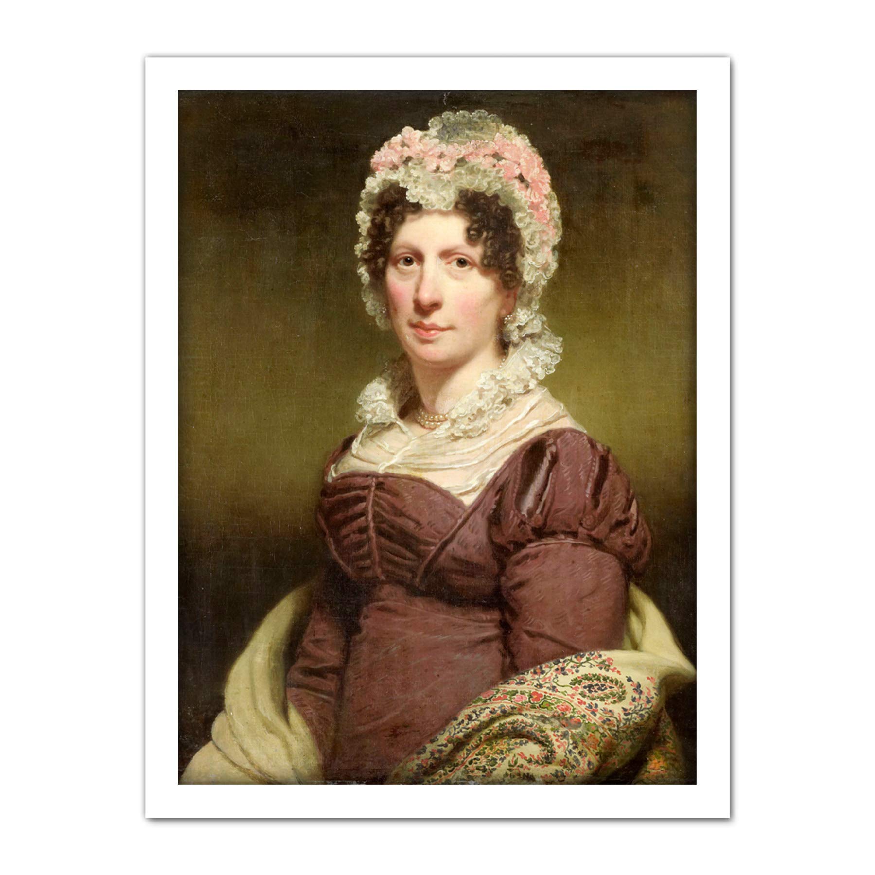 Artery8 Charles Howard Hodges Portrait Of A Woman Painting Artwork Framed Wall Art Print 18X24 Inch