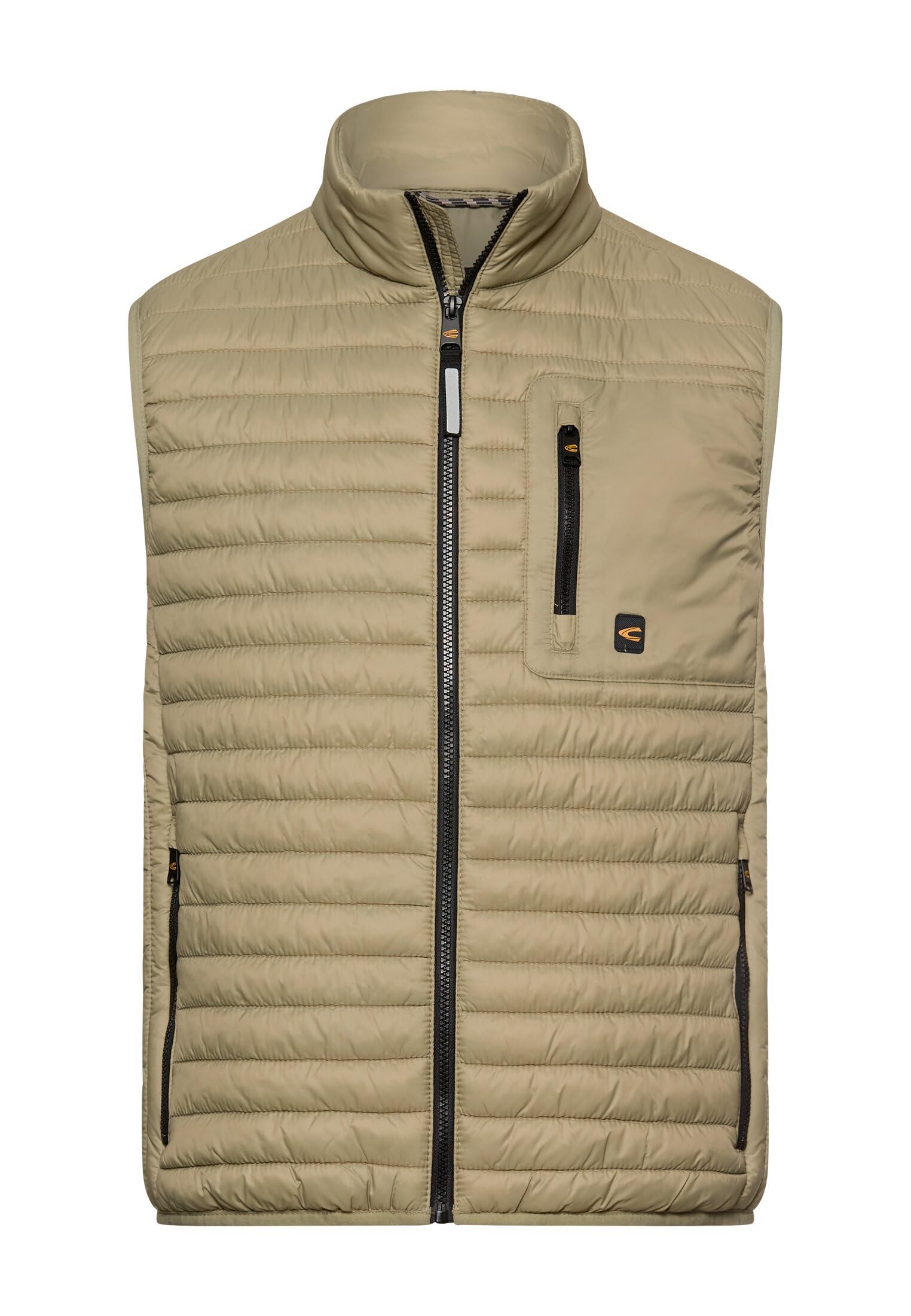 camel active Herren Weste mit Stehkragen | Outdoor Weste mit wasserabweisender Funktion und Taschen im Regular Fit für Freizeit und Alltag