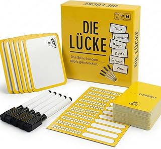 TIPSI Die Lücke – Wer Denkt wie du? | Das Lustige Spiel für Erwachsene mit schwarzem Humor | Gesellschaftsspiel für die Ganze Familie | Brettspiel, Partyspiel für 3-8 Spieler