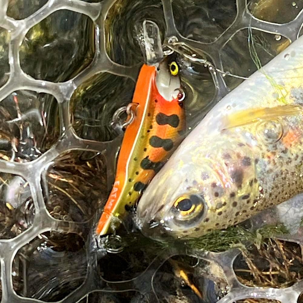 Wobbler Starter 2 Pack – Ultralight Wobble Minnow Crankbait Fishing Lures (55mm & 50mm) – Wounded & Western Series – Single Barb Hooks – Trout, Bass & Panfish Lures