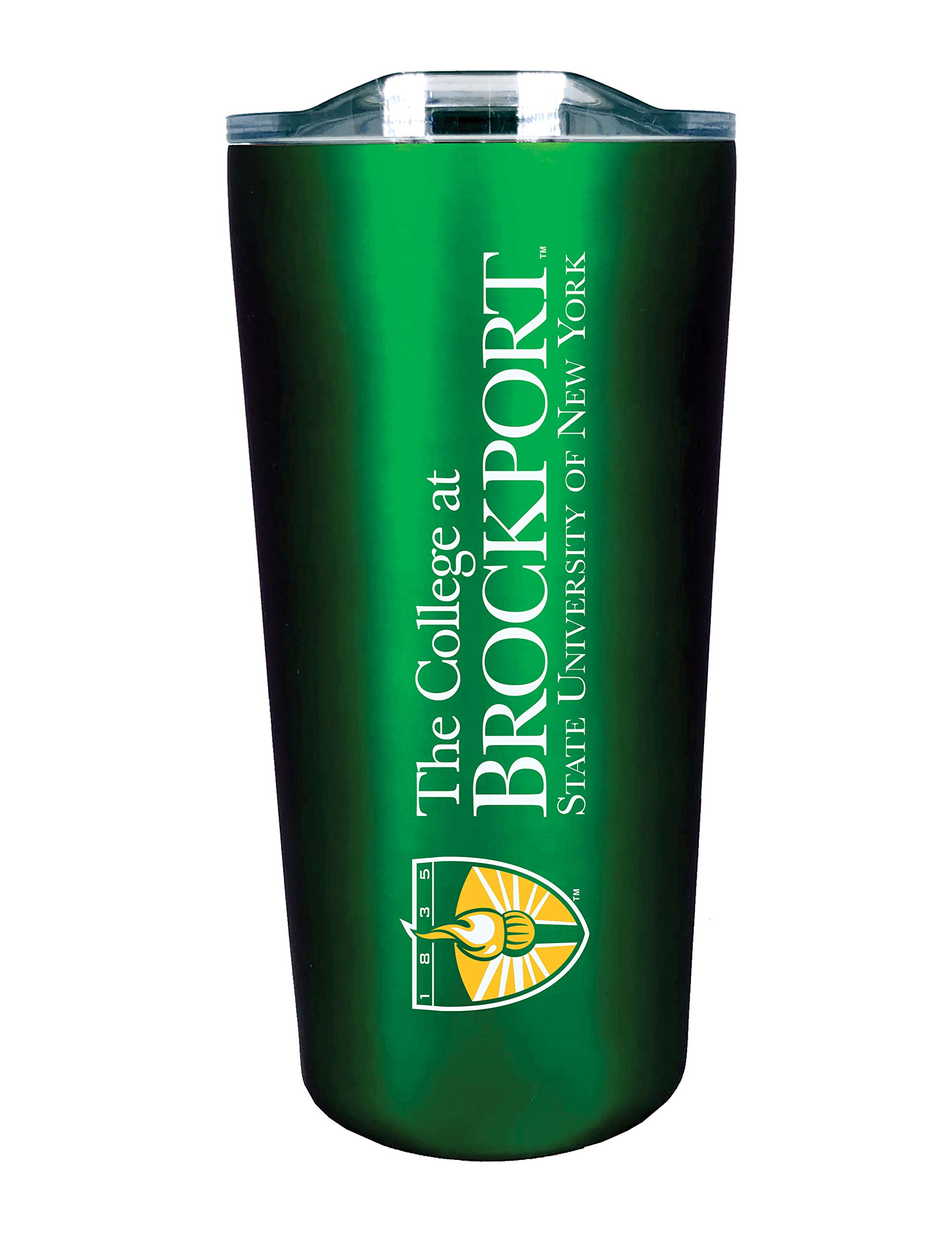 The Fanatic Group Brockport (SUNY) Double Walled Soft Touch Tumbler, Design-1 - Green