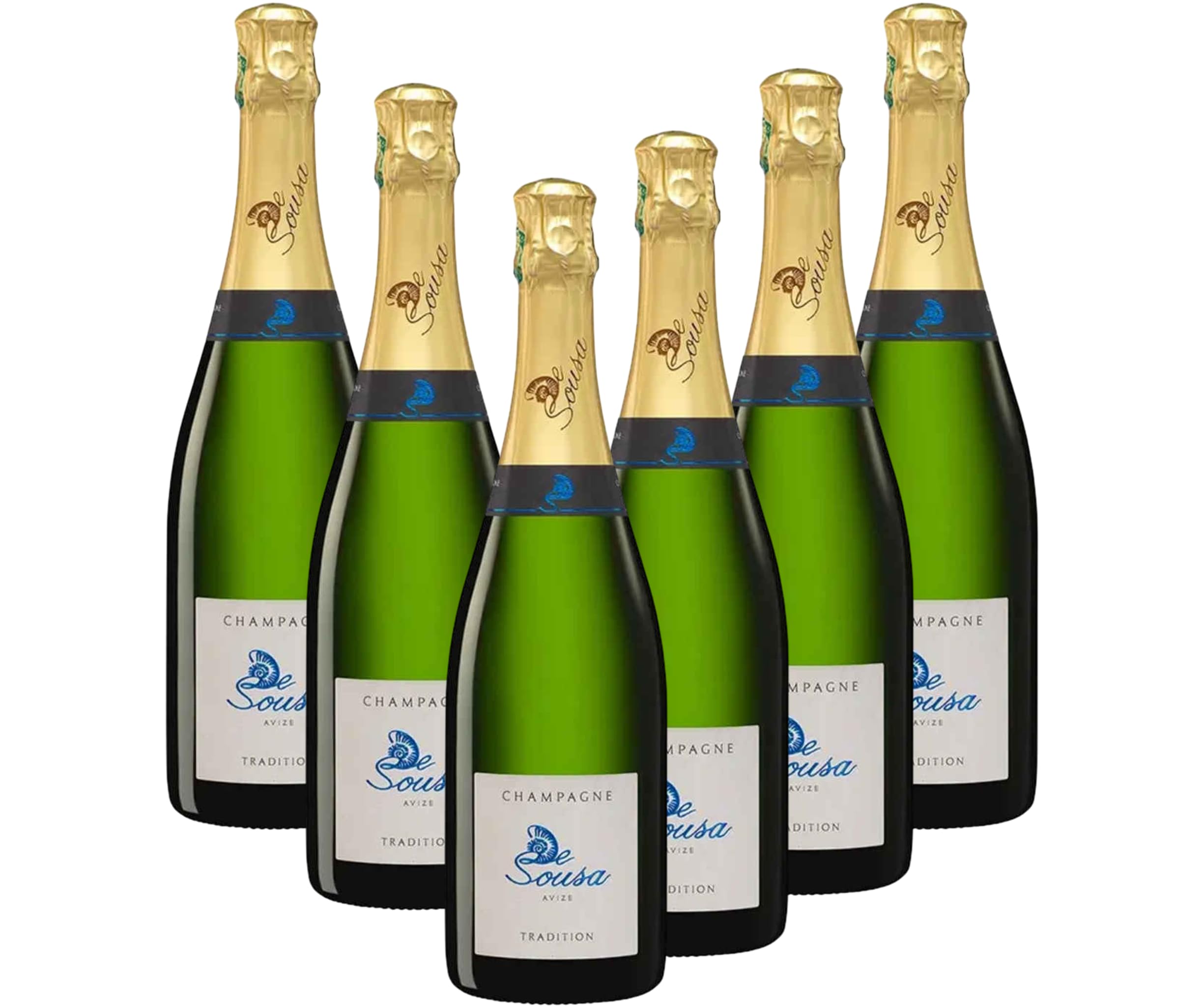 De Sousa - Champagne Brut Tradition - Karton mit 6 x 75 cl