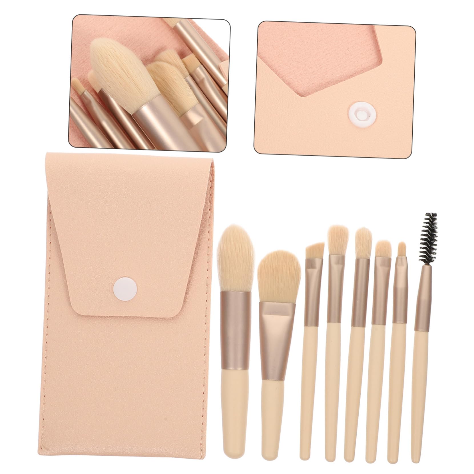 MAGICLULU 5 Set Di Pennelli Per Il Trucco Eleganti E Cosmetici Per Ombretti Da Donna Formato Da Viaggio Per Fard Strumenti Di Bellezza Per Il Viso.