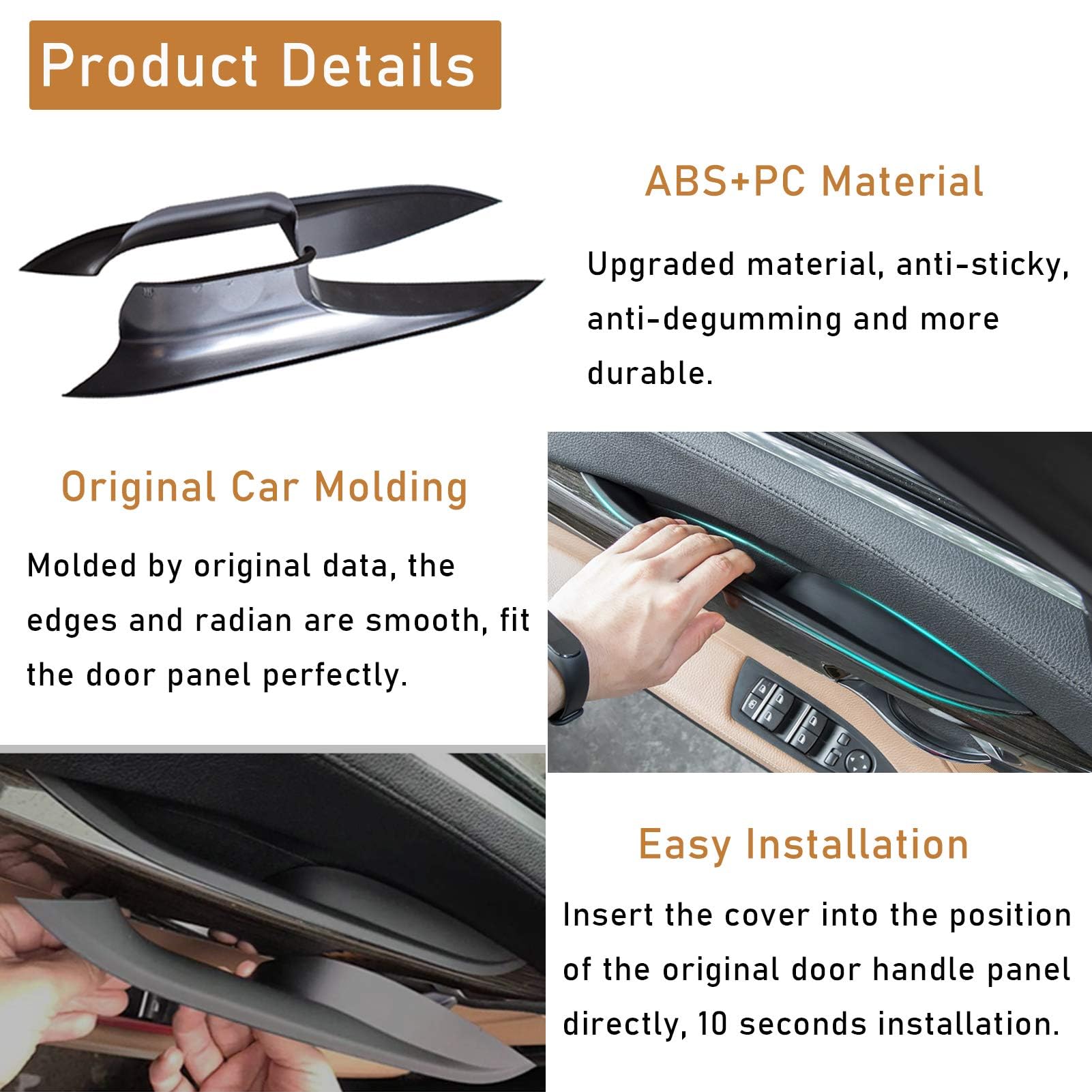 TTCR-II Maniglia Porta Compatibile con BMW Serie 7 F01/F02 2008-2014