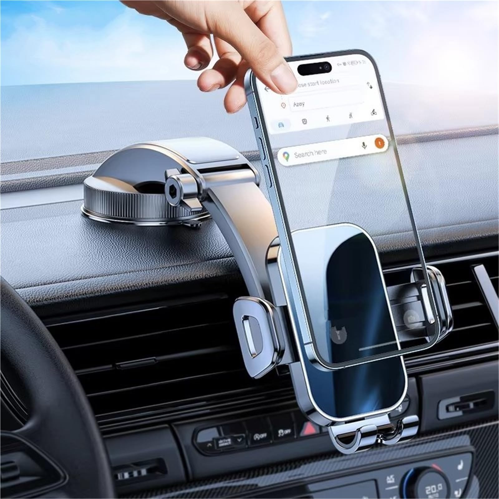 Per Huawei QOOVI Supporto Telefono Auto Supporto Cruscotto Universale Cellule GPS Supporto Presa D'aria Culla Accessori Porta Cellulare Auto