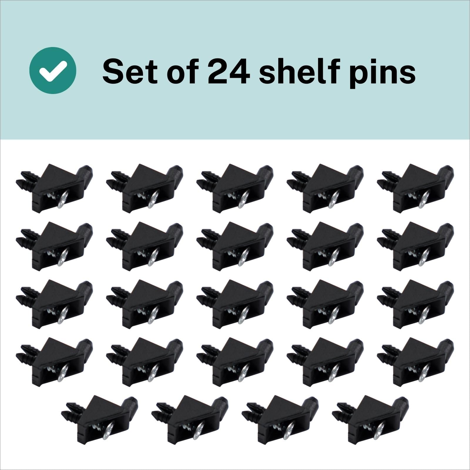 24 Supporti Mensola IKEA PAX KOMPLEMENT - Bianchi, Ø5mm, Ricambio Per Armadi - Foto 5