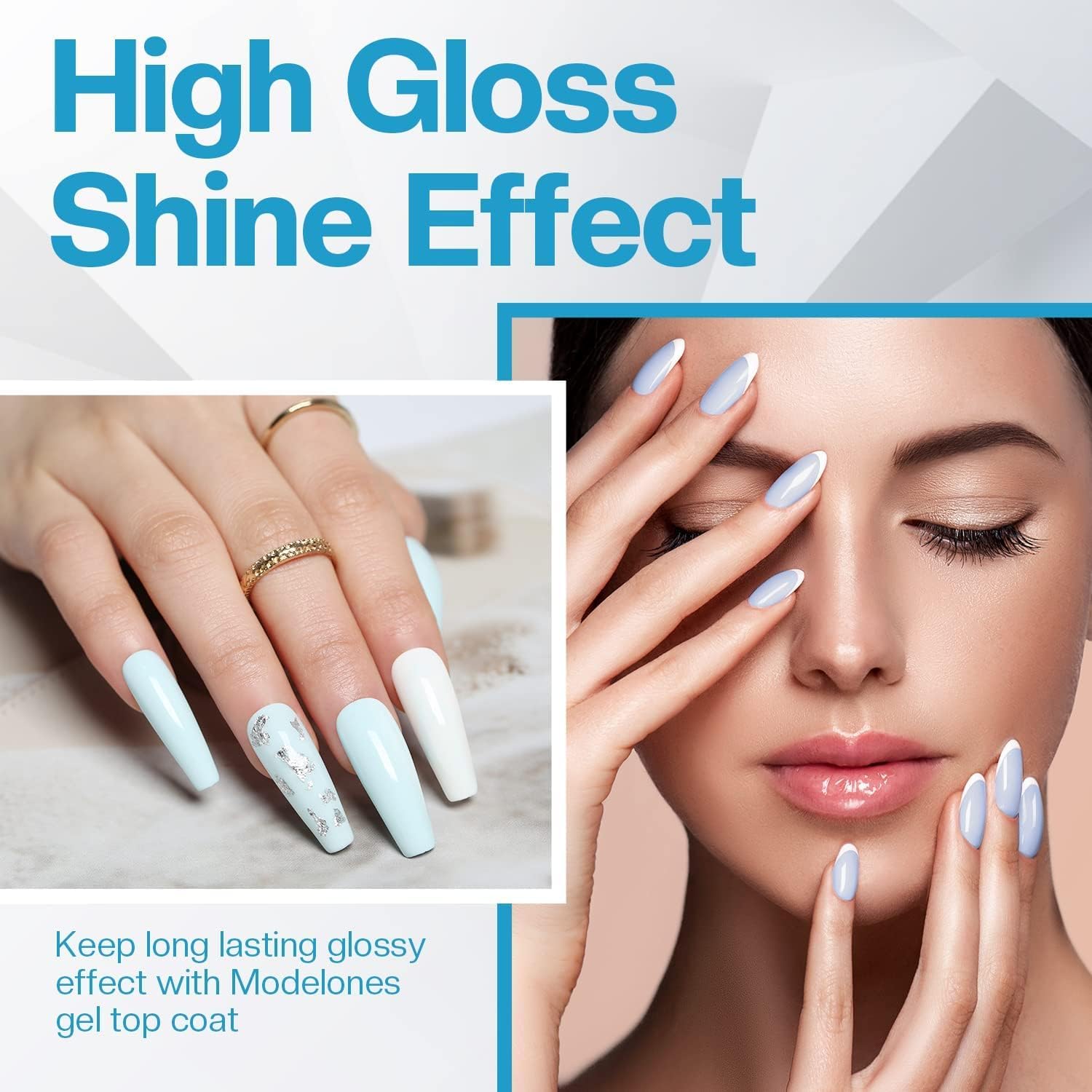 No Wipe Top Coat Gel Nail Polish, High Gloss Clear Finish, UV/LED Lamp Required, Professional Salon Quality (Top Coat) 4