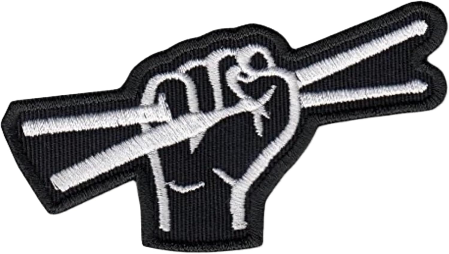 Drummer Sticks - Embroidered Patch, 8x8 cm