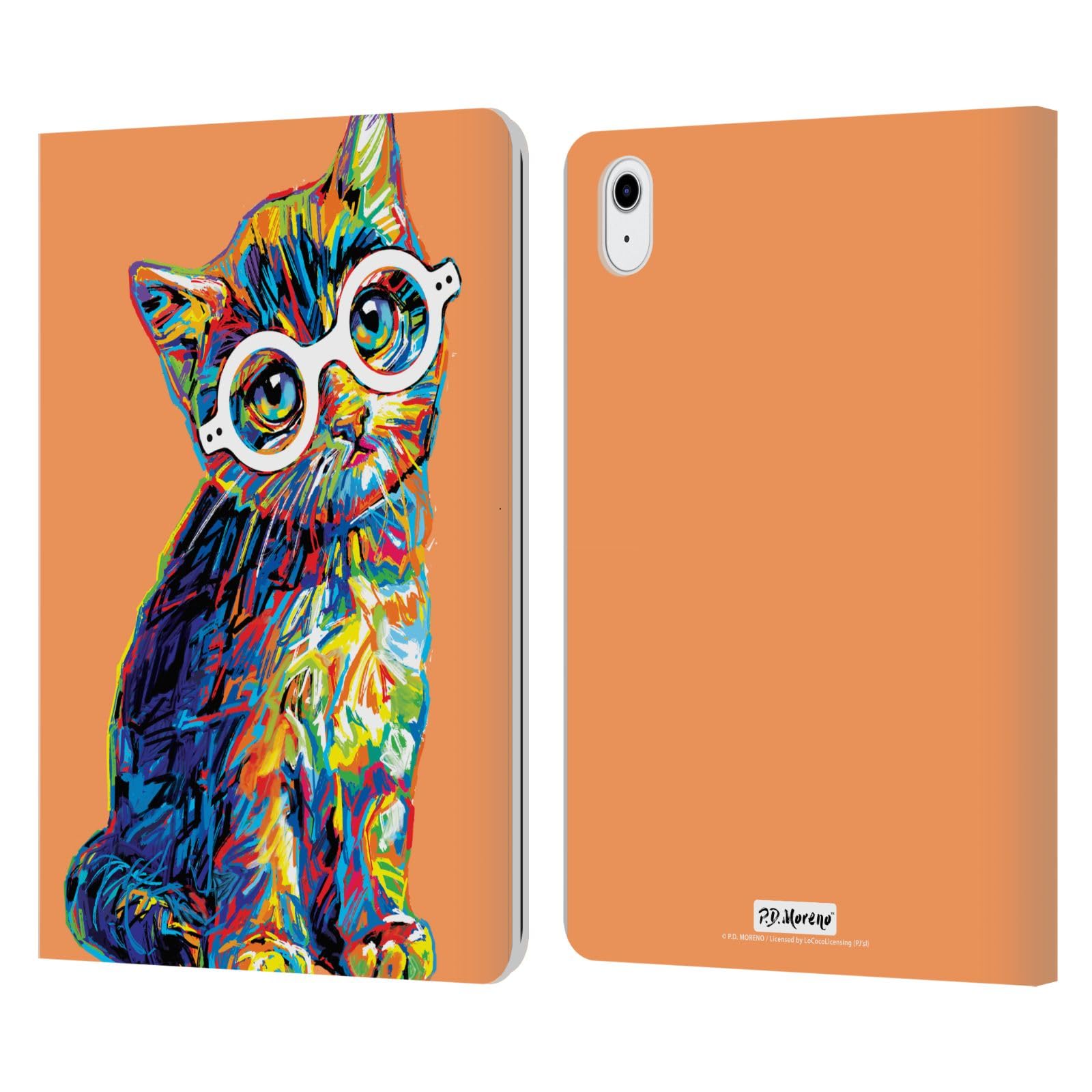 Carcasa tipo libro de iPad Air 2022 con diseño Gatito 3 Gatos Moreno 7