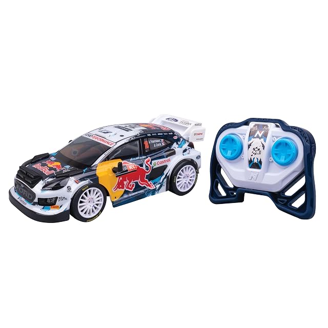 Nikko RC Night Mode RC M-Sport Ford Puma Hybrid Rally1 16 Fourmaux LED Race Lights Remote Control Car, 25cm