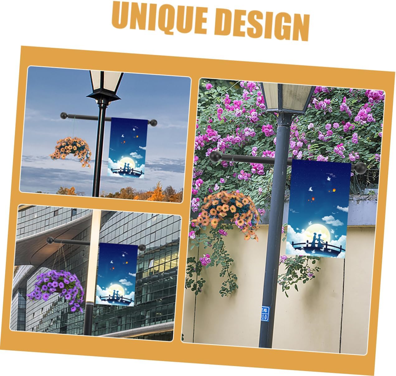 3pcs Light Pole Cross Arm Bracket Lamp Post Solar Post Lights Outdoor Garden Accessory