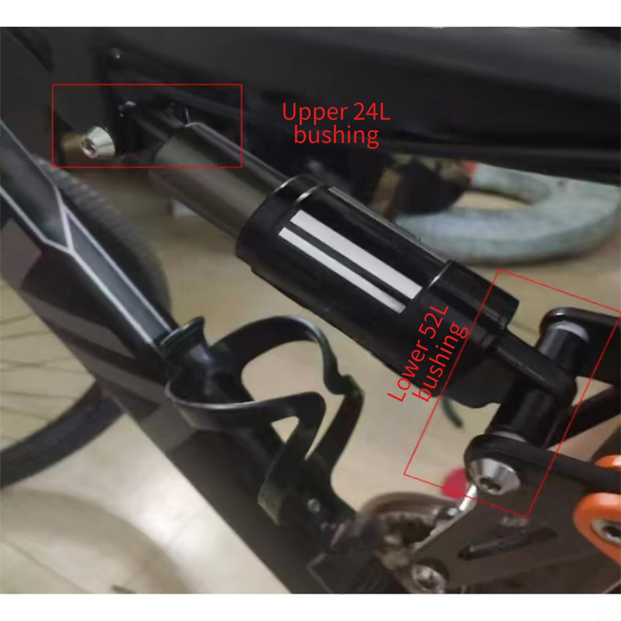 pour amortisseur Arrière Air pour vtt Aluminium 165mm pour
