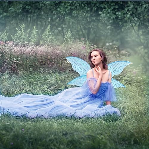 Miniatura 6 de Yieeonc Alas de hadas para adultos, disfraz de hada de mariposa para mujeres y niñas, disfraz de hada para niños, accesorios de cosplay de Halloween
