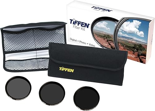 Tiffen Kit de filtro digital de densidad neutra de 2.638 in (ND 0.6, 0.9, 1.2 + cartera)