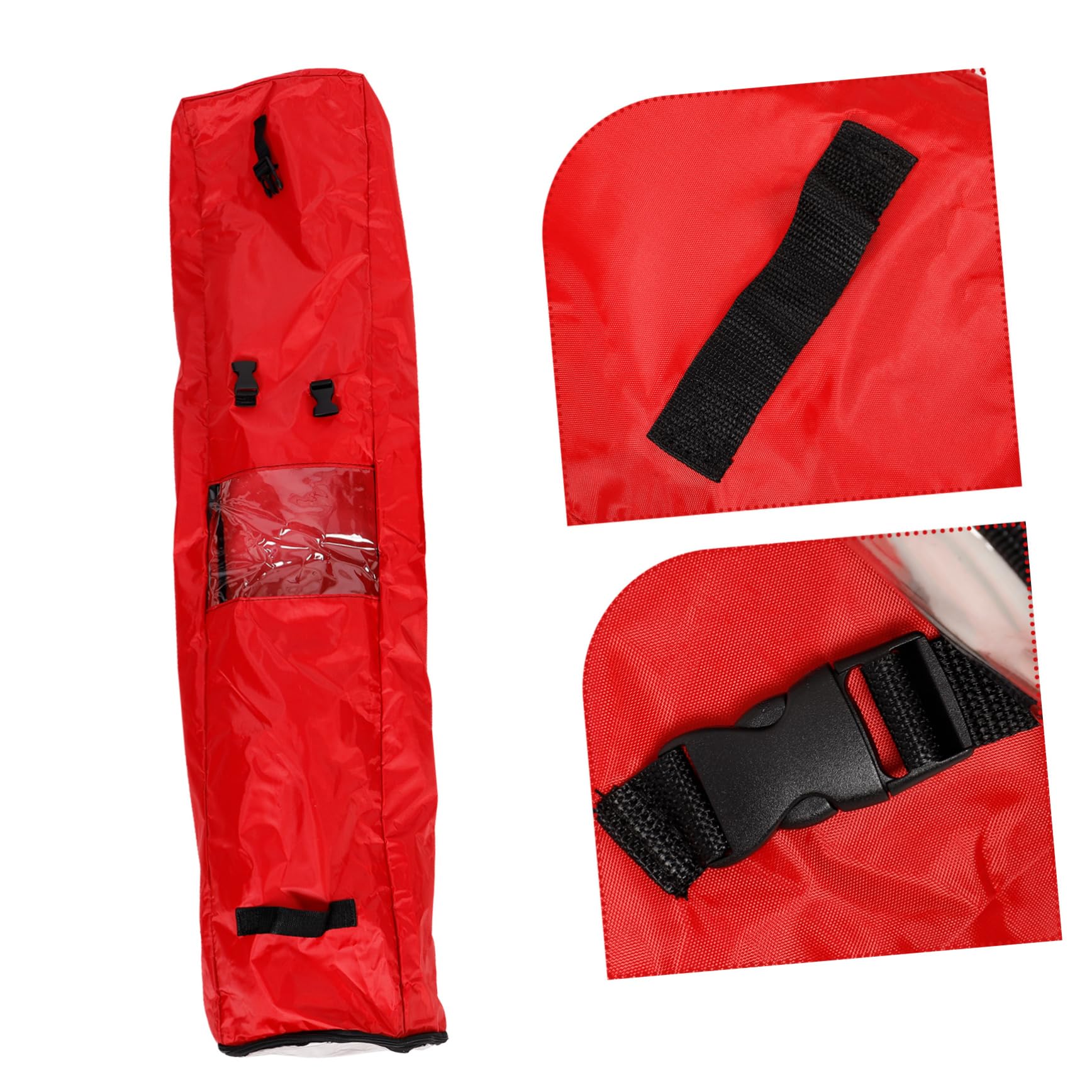 LABRIMP Weihnachtlicher Geschenkpapier Organizer aus Oxford Faltbare Aufbewahrungstasche für Geschenkpapierrollen Praktische und Platzsparende Lösung für Weihnachten mit Verstärktem und