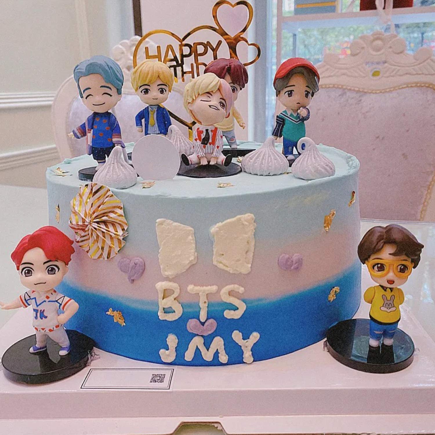 7pcs Bts Mini Idol Doll Deluxe Figure Play Set Bts Cake Topper Fingure Characters Set Of Action Figure Toys Bts Party Supplier Buy Online In Aruba At Desertcart