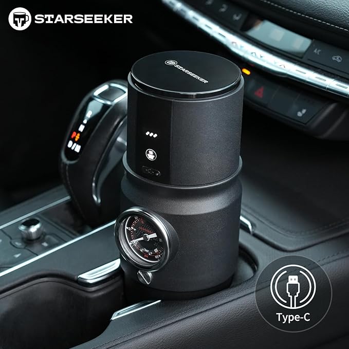 Cafetera Portátil para Espresso con Manómetro y Batería Recargable miniatura 6