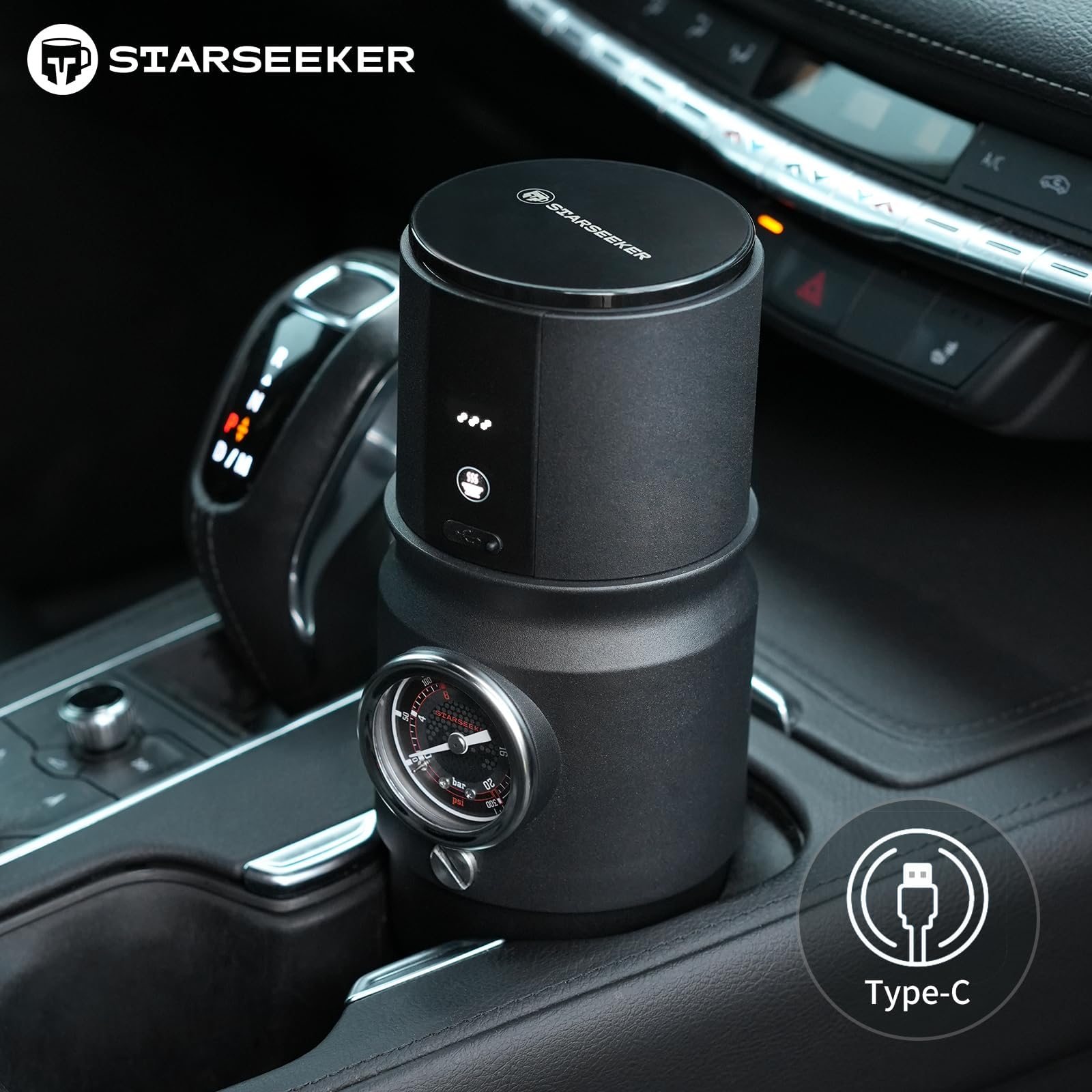 STARSEEKER Máquina de café expresso portátil Super58, pressão