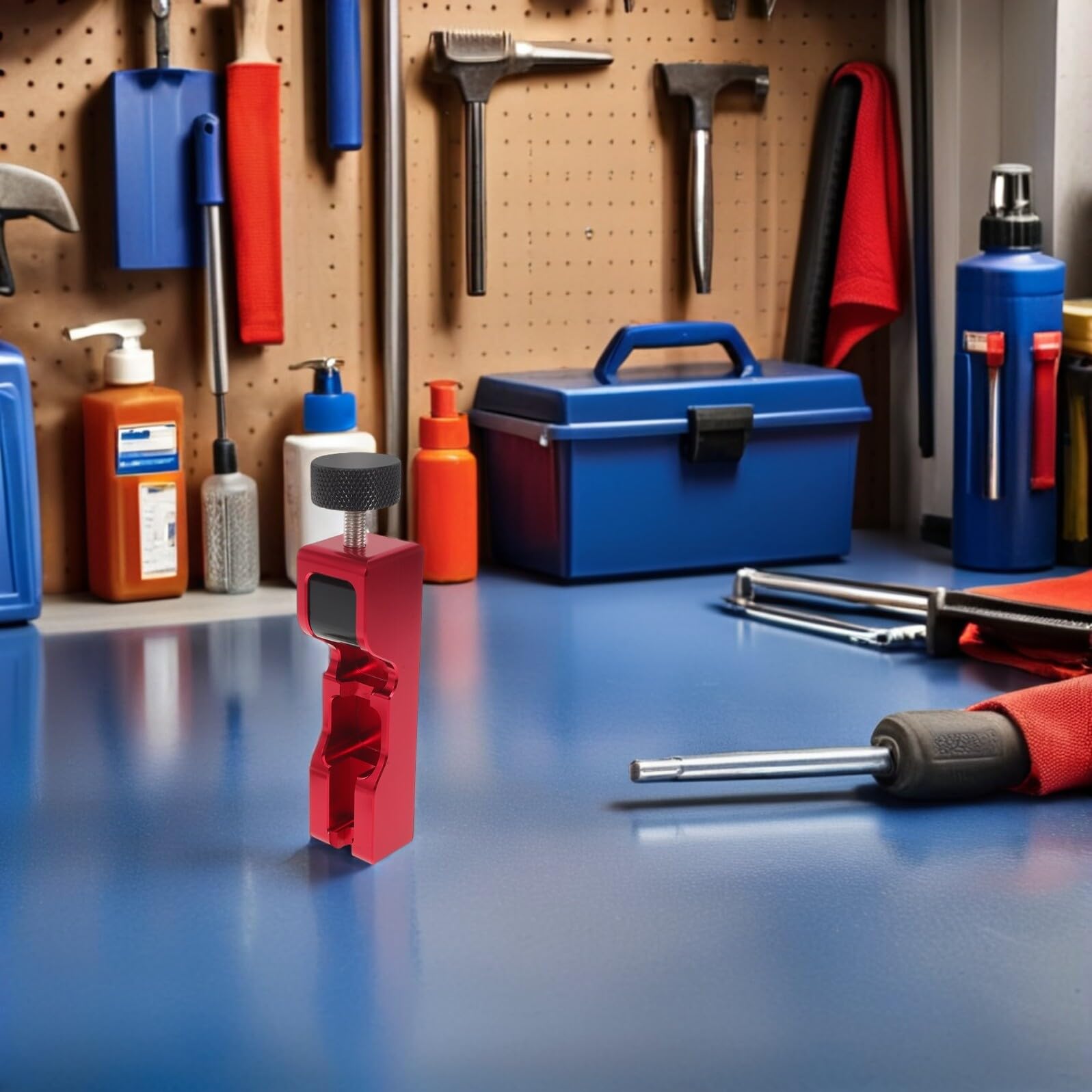 Generico Kit Regolazione Distanza Elettrodi Candele Auto e Moto con Spessimetri in Alluminio Resistente, Strumento Misura Gioco Candela per Manutenzione Motore, Attrezzo Professionale