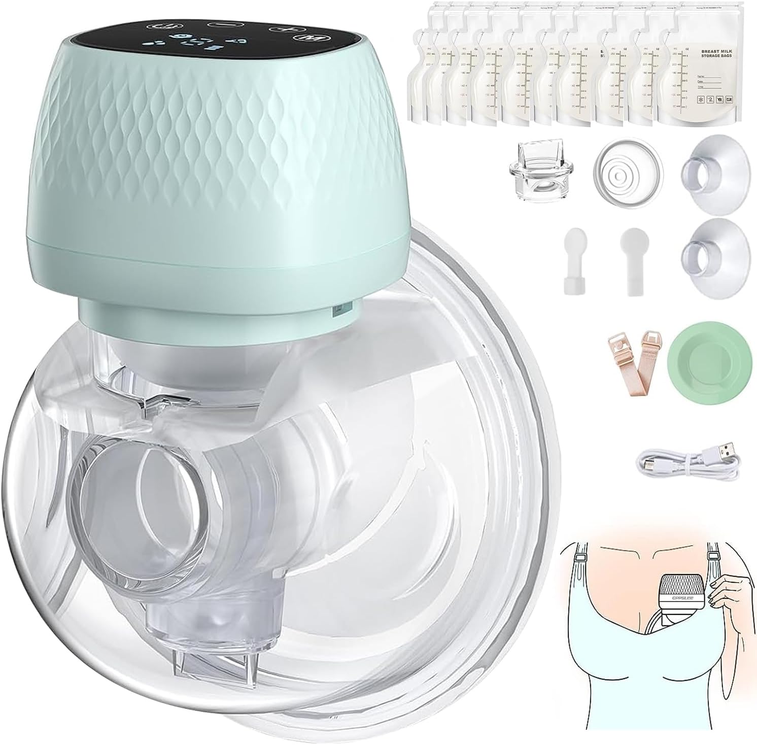 Breast Pumps Recipientes para Leche Materna Extractor de Leche