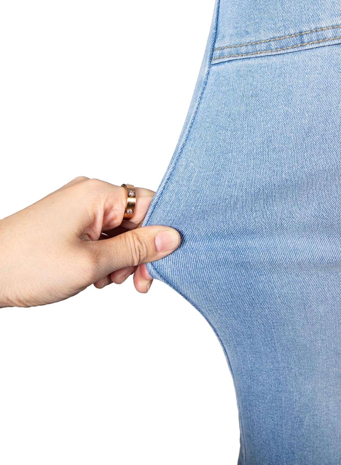 Astylish Women's 2026 Stretchy Wide Leg High Waisted Jeans Tummy Control Casual Cropped Ankle Denim Pants - Image 5