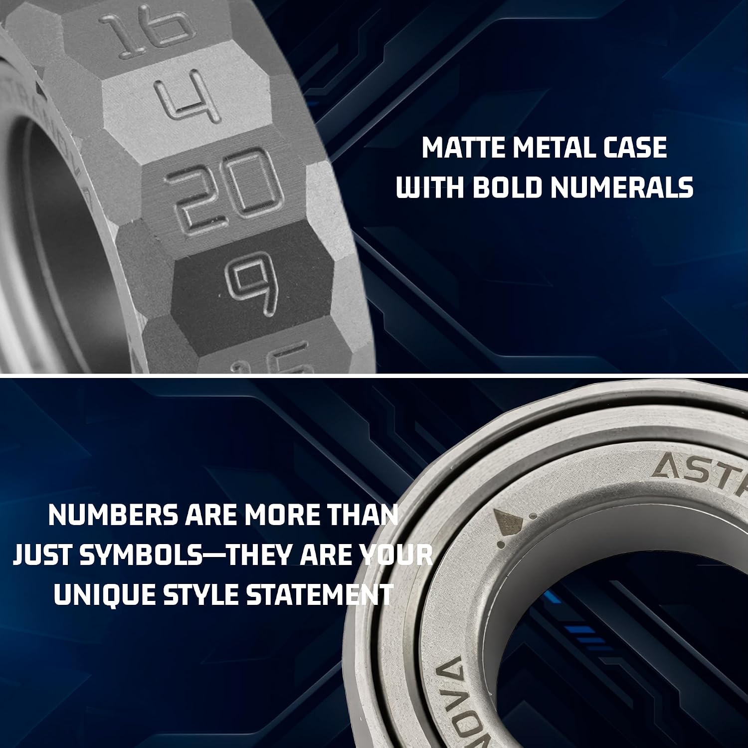 Unique CNC Machined Metal D20 Dice Spinner| 20-Sided Dice for Tabletop RPG, Dungeons & Dragons, Board Games | EDC Fidget for Adults, Men & Women | Unique Gift for Gamer (Stainless Steel)