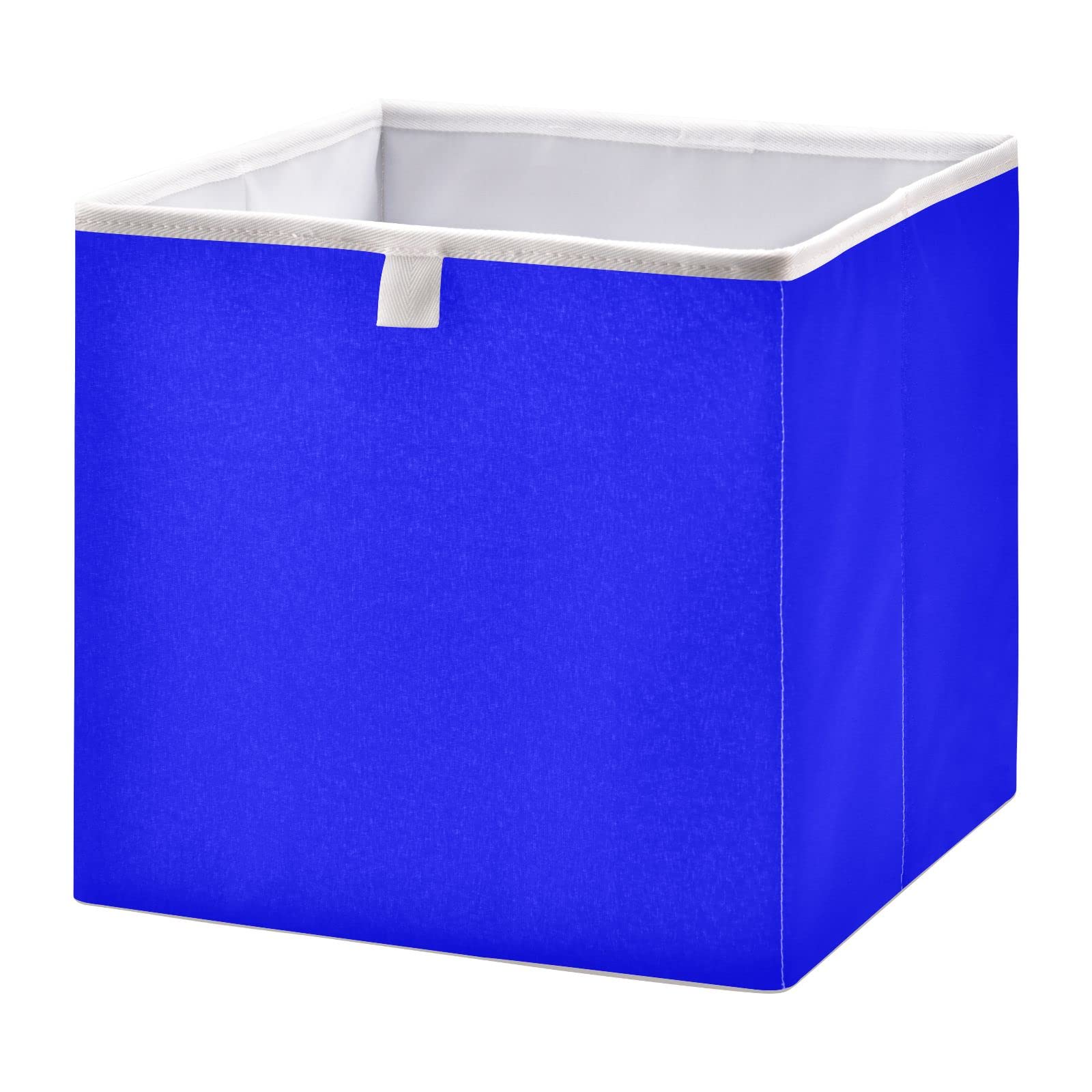 easybuy Opbergdozen opbergcontainer, opvouwbare opbergmand met grote capaciteit met handvat kubus, katoenen stoffen opbergvak met deksels, organizer voor kleding/boeken 38 x 25 x 25 cm, rood