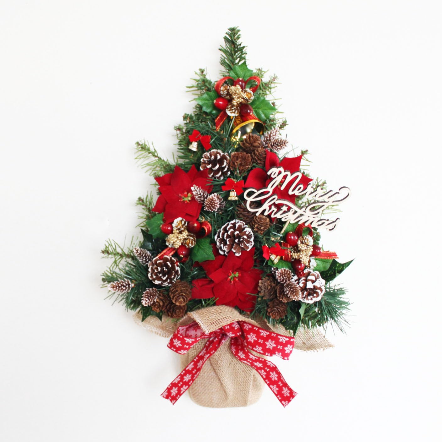 購入不可クリスマスツリー　リース Amazon.co.jp: 壁に掛けられるクリスマスツリー ツリー型リース T-1078