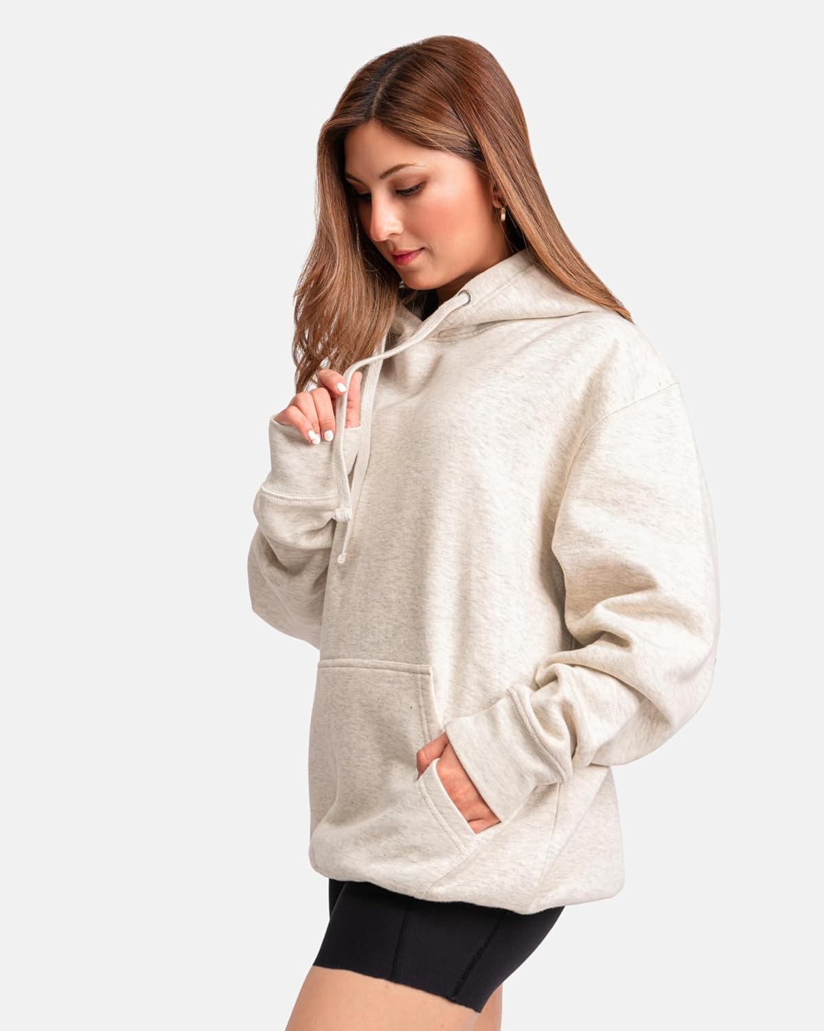 Aon's High Natural Cotton Blend Hoodies For Women: More Breathable & Appealing Modern Fit Sweatshirt Sweaters - Image 10