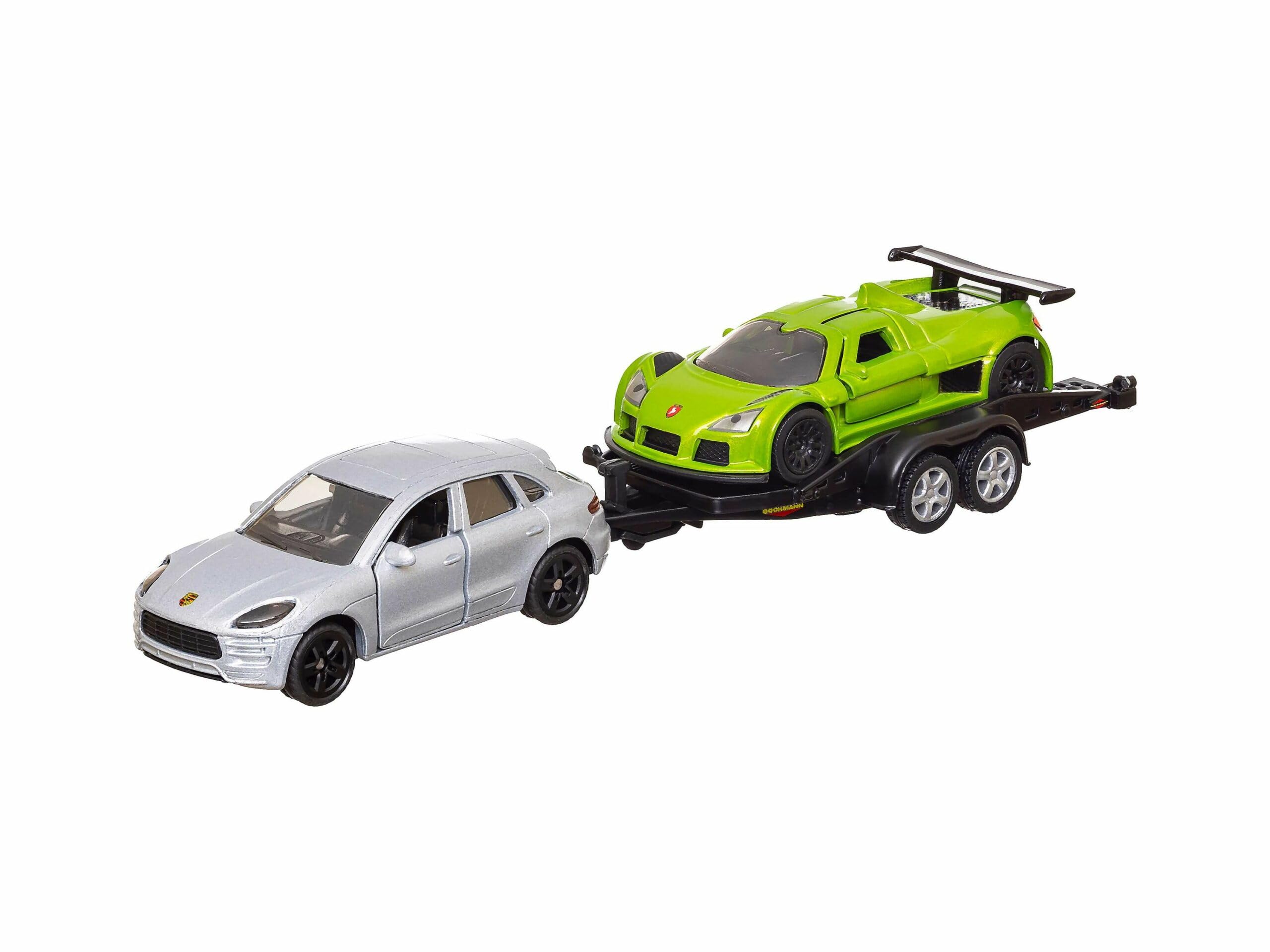 Amazon | ジク(SIKU) ポルシェ トレーラー グンペルト アポロ積載 1/55