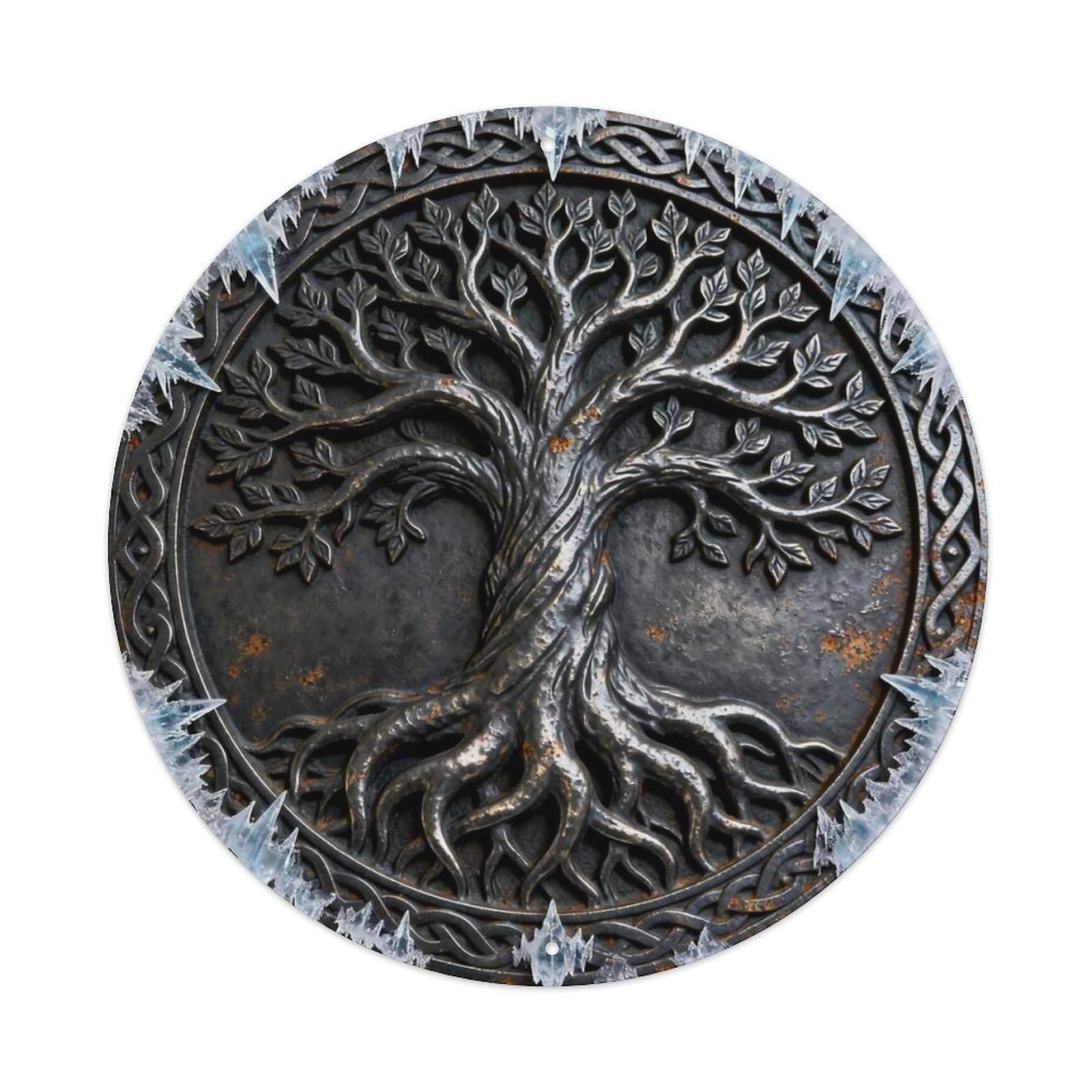 Norse Yggdrasil World Tree Metal Tin Sign Plaque