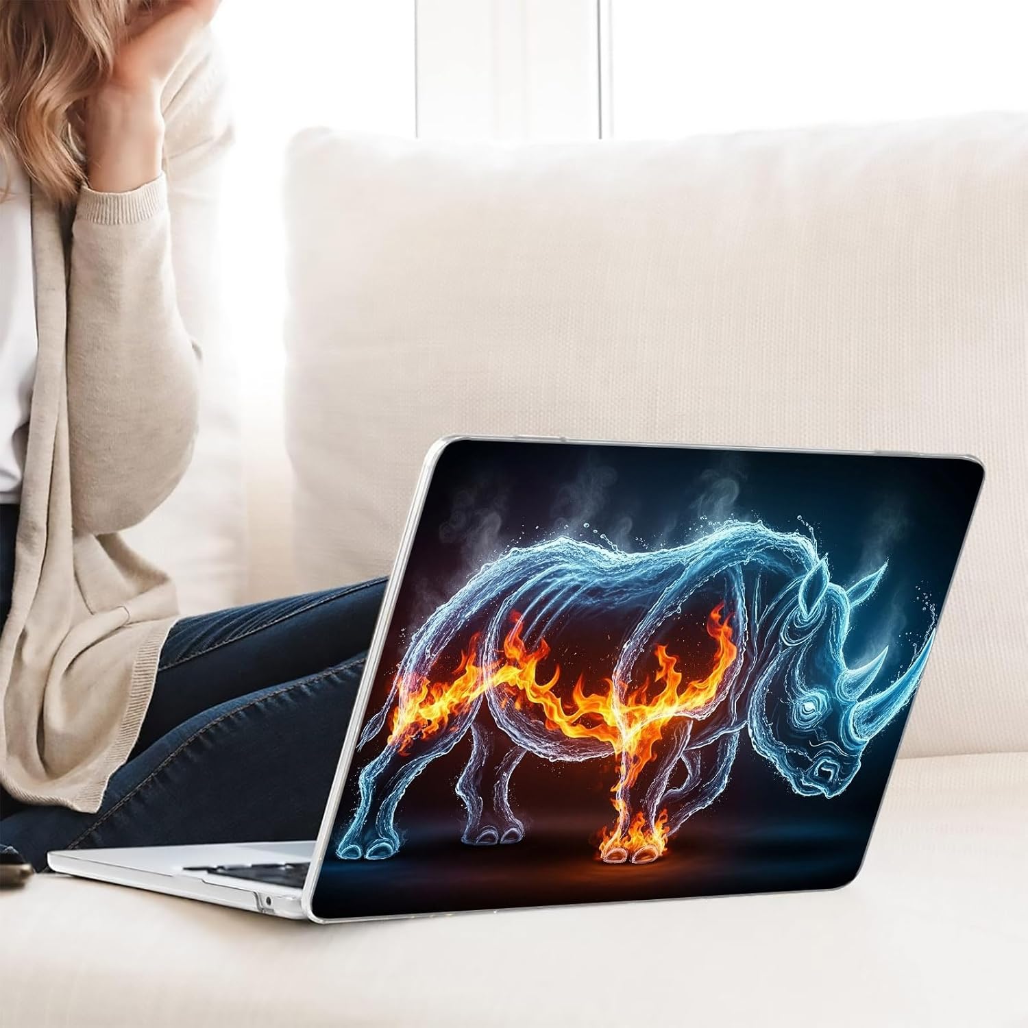 Compatible with MacBook Neo 13-inch, Hard Shell Case with Keyboard Cover and Screen Protector (A3404 A18 Pro chip, 2026 Release) - Rhino MC21147