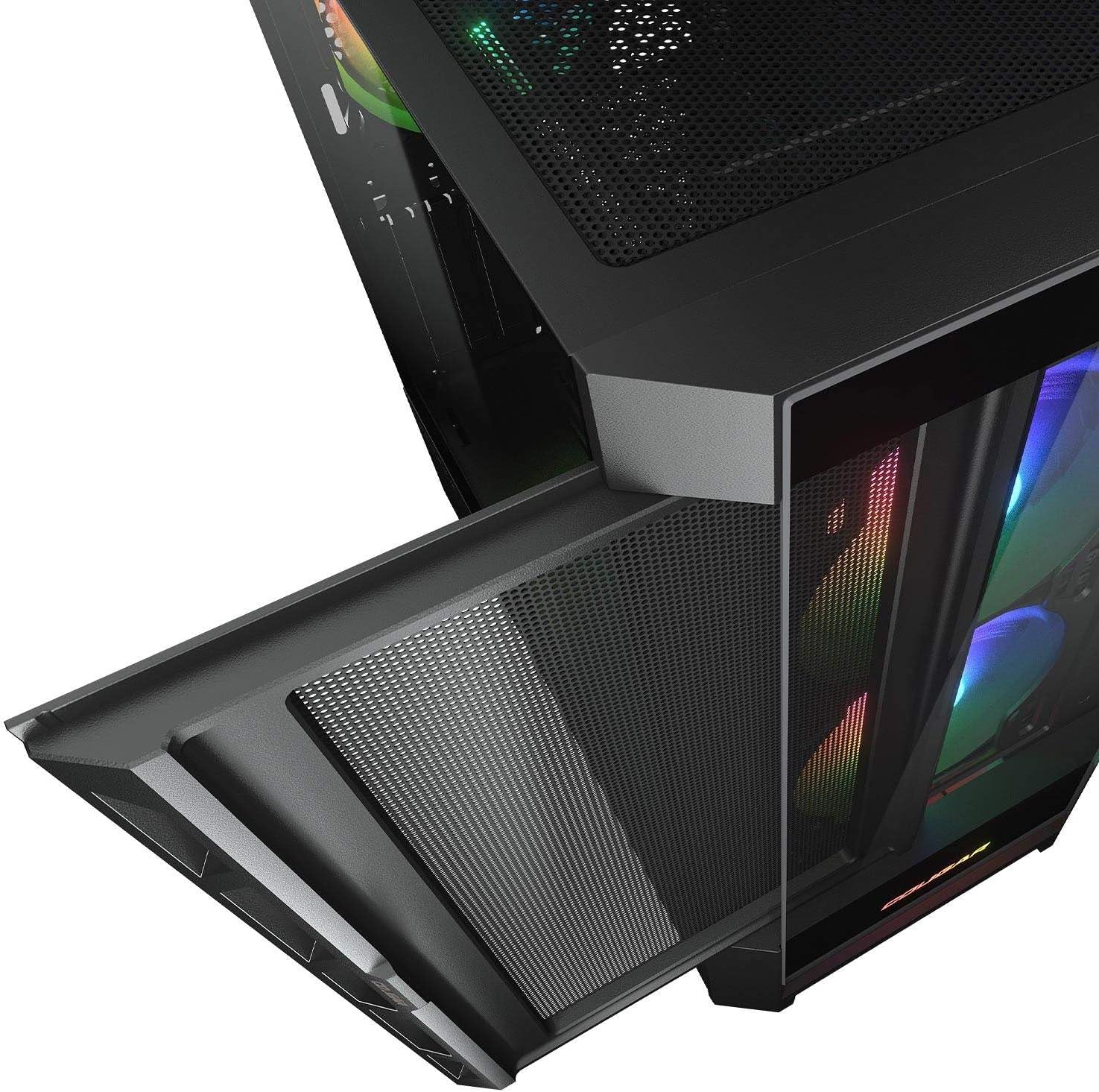 Cougar DUOFACE RGB Mid Tower Case with Two Distinctive Front Panels: Mesh & RGB, Brilliant Lighting Scenery and Excellent Cooling Performance