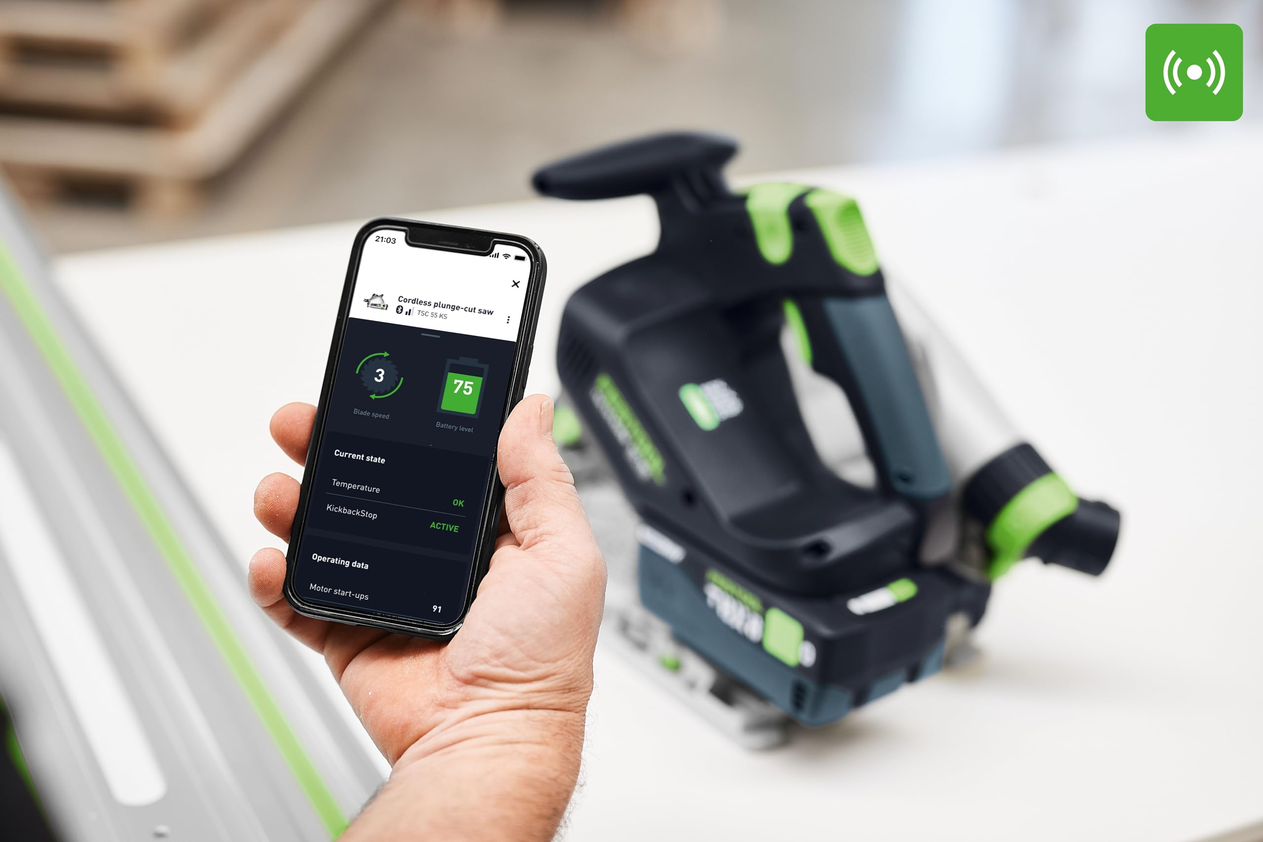 Festool Akku-Tauchsäge TSC 55 KSEB-Basic-FS