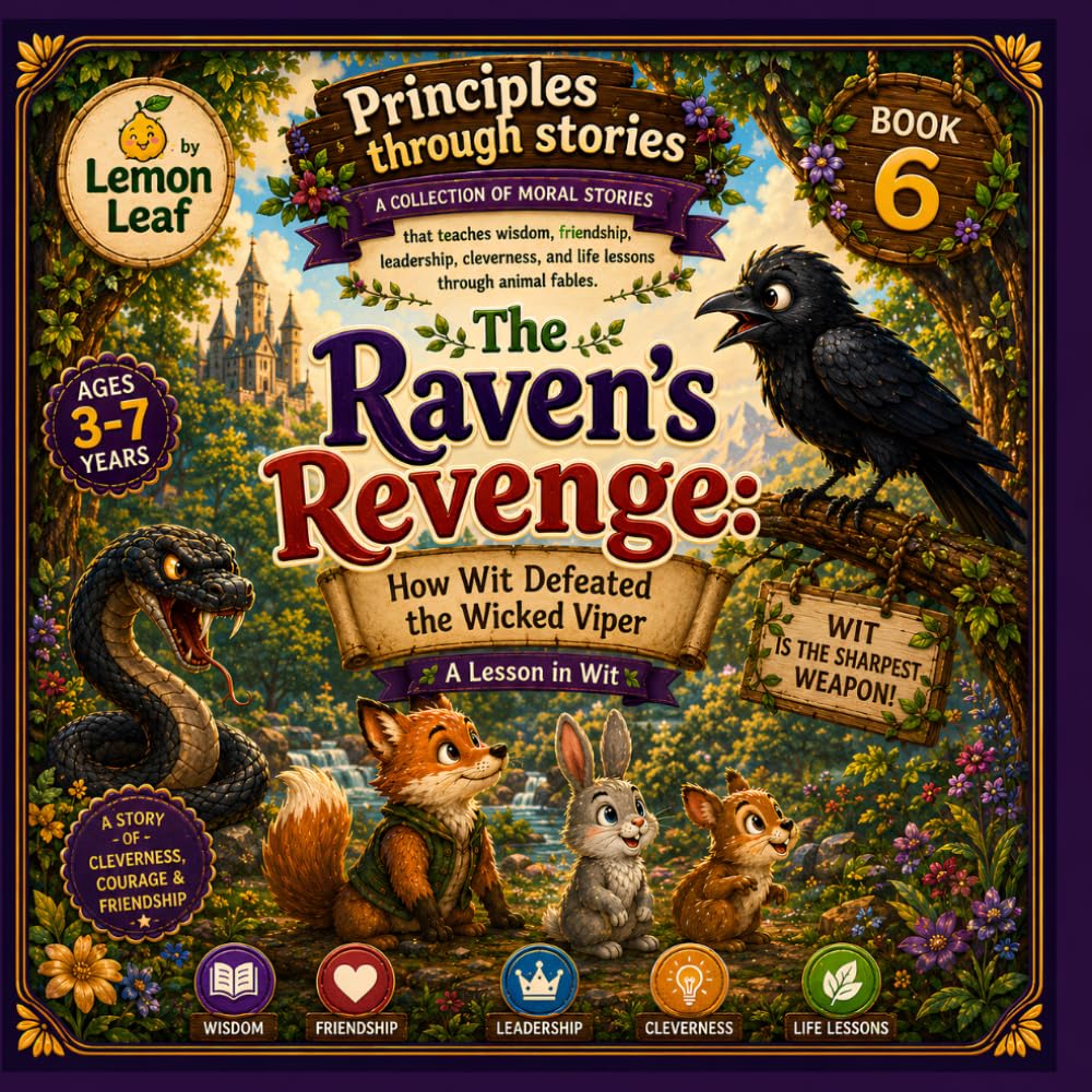 The Raven’s Revenge: How Wit Defeated the Wicked Viper:A Lesson in wit for kids, toddlers, preschool, early readers age 3-7: Moral story that teaches ... animal fable (Principles through stories)