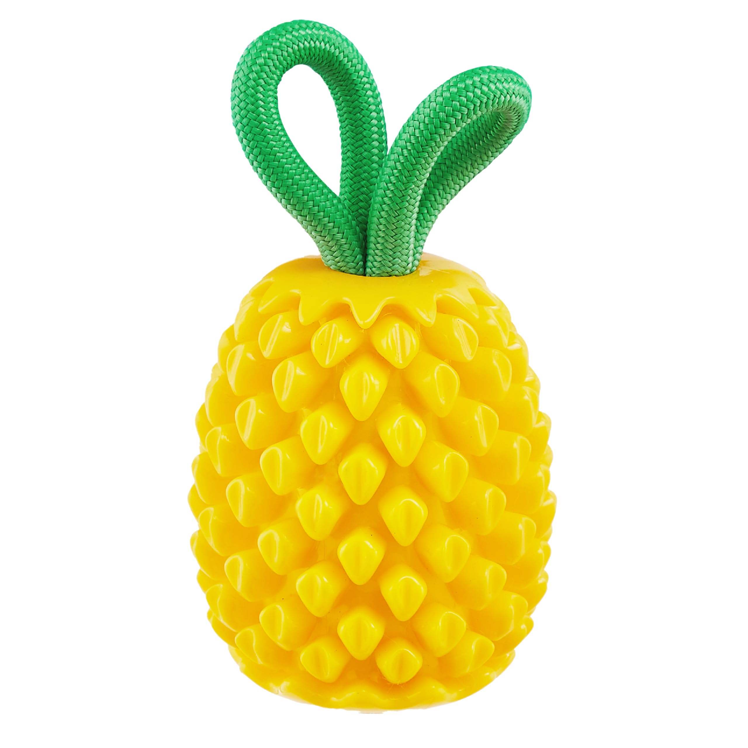 Outward Hound Dental Pineapple Dog Toy & Treat Stuffer, 6.8″ x 3.3″ Pineapple-Scent Interactive Chew for Dogs, Promote Healthy Teeth, Gums & Mental