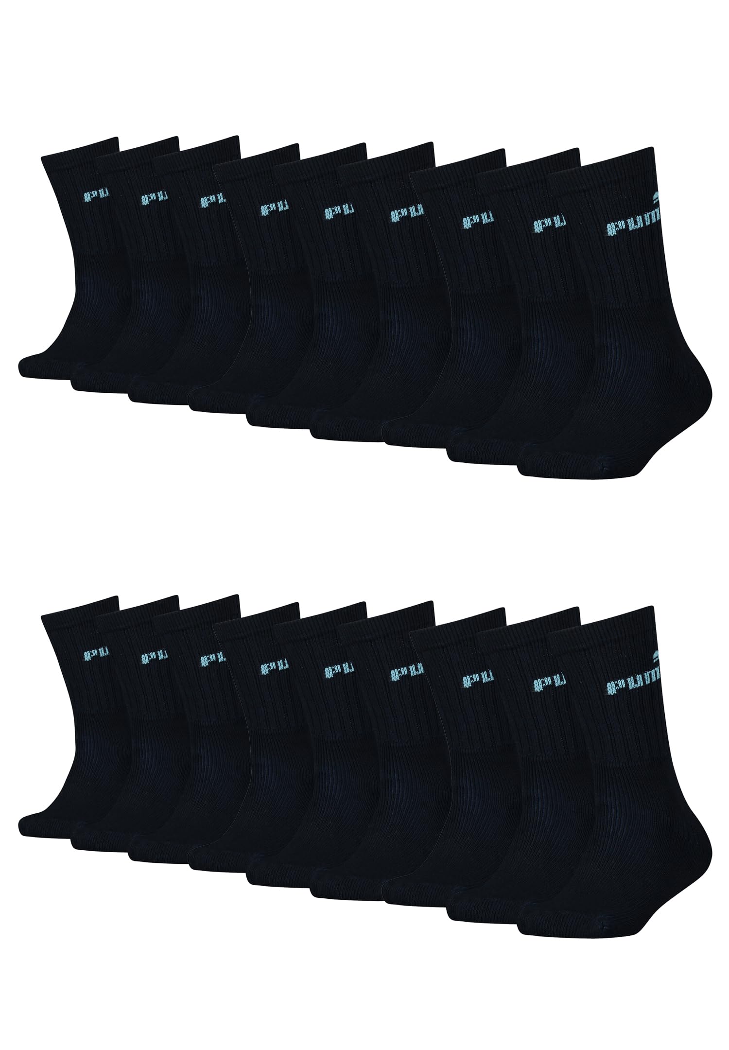 PUMA Tennissocken Crew Kinder Tennis Socken Sportsocken Unisex für Mädchen und Jungen 18 Paar